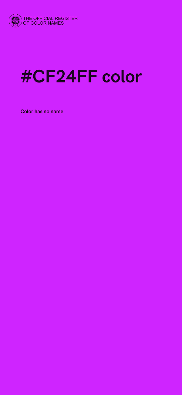 #CF24FF color image