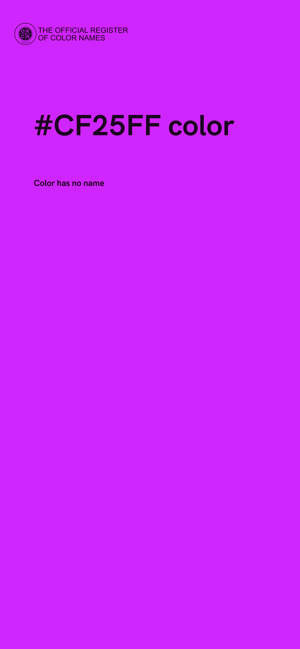#CF25FF color image