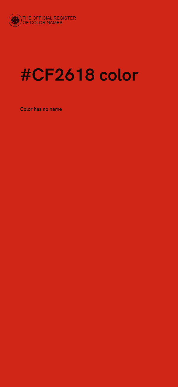 #CF2618 color image