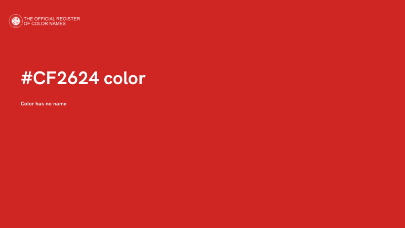 #CF2624 color image