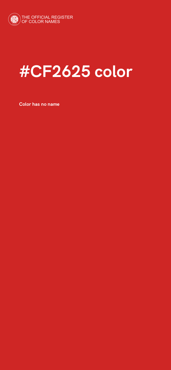 #CF2625 color image