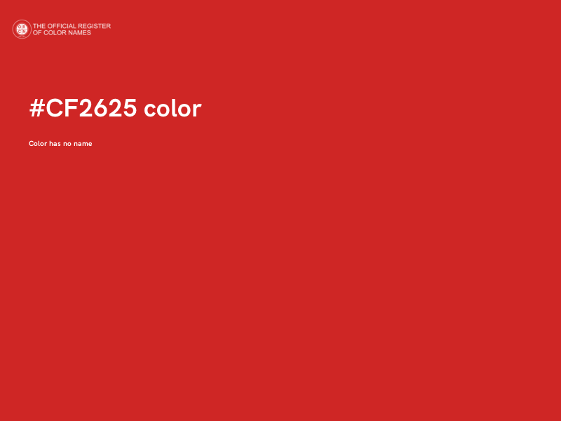 #CF2625 color image