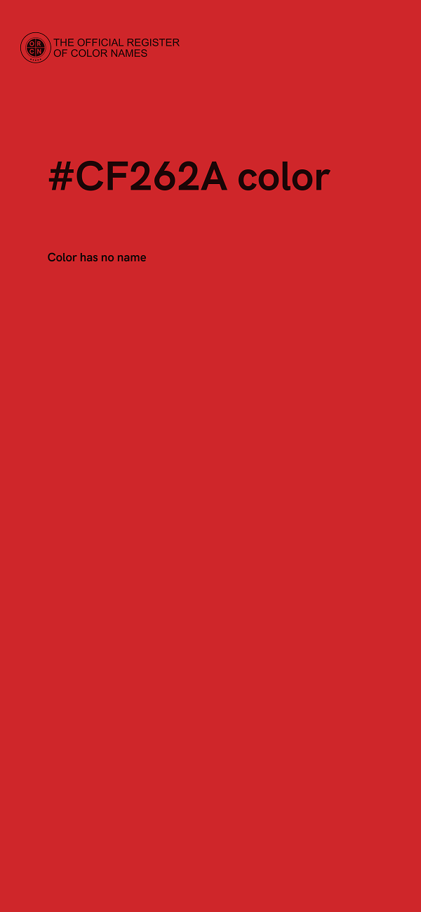 #CF262A color image