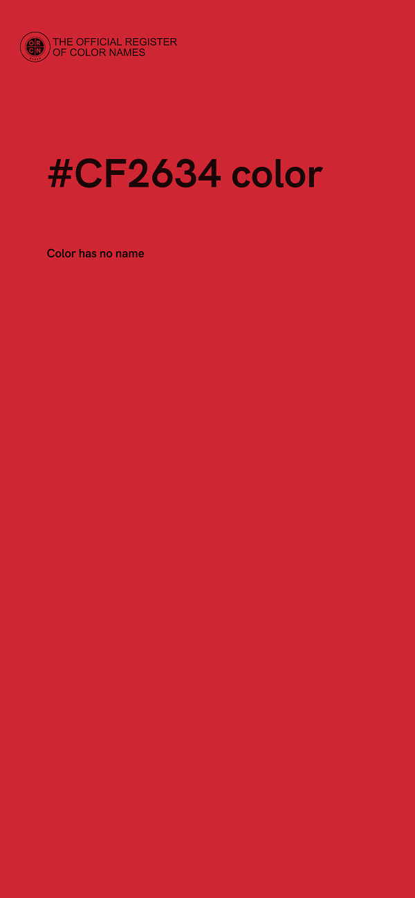 #CF2634 color image