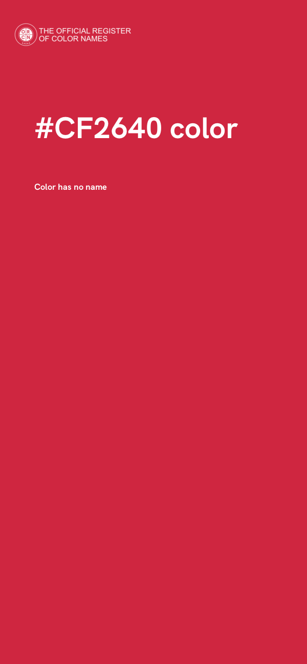#CF2640 color image
