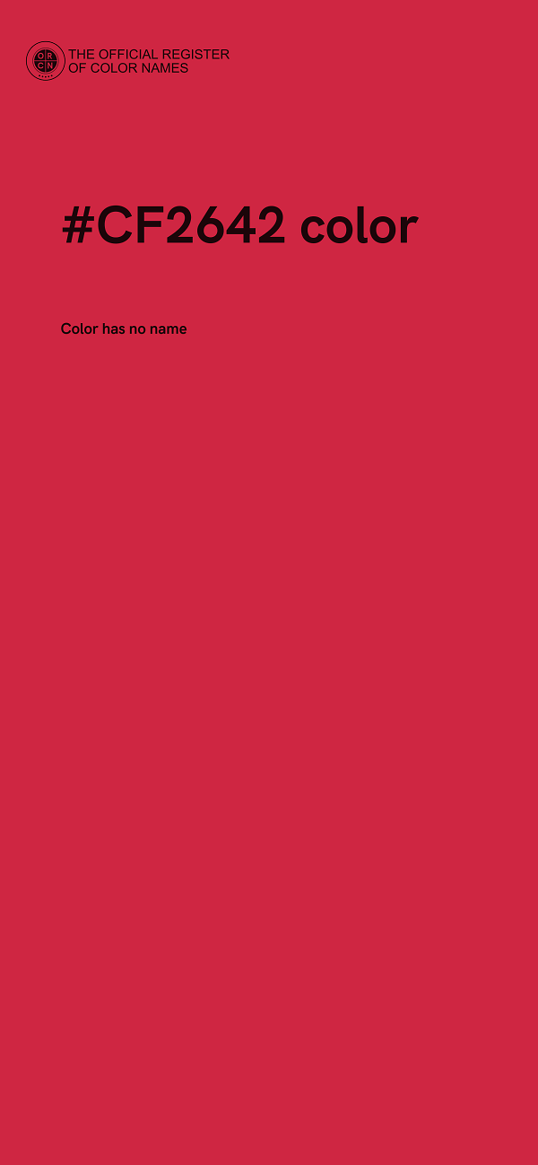 #CF2642 color image