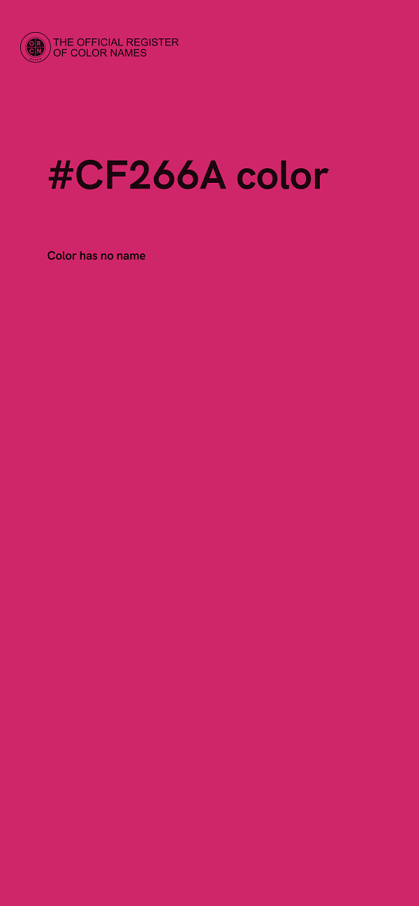 #CF266A color image