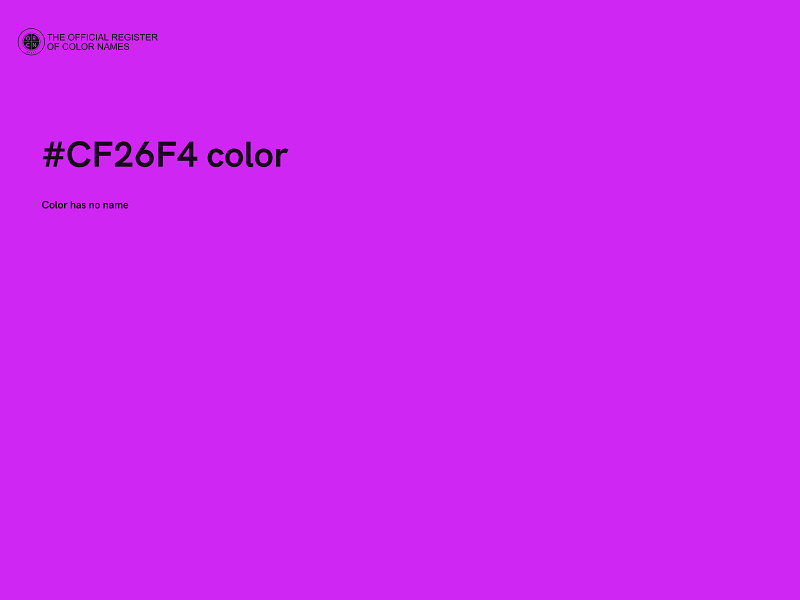 #CF26F4 color image