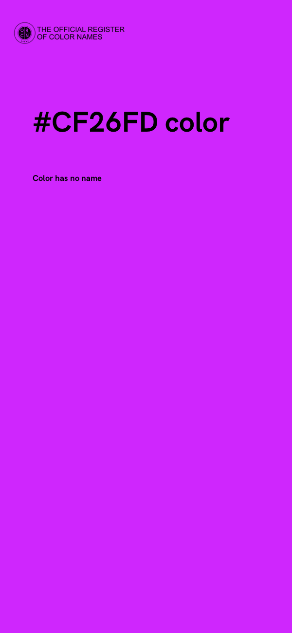 #CF26FD color image