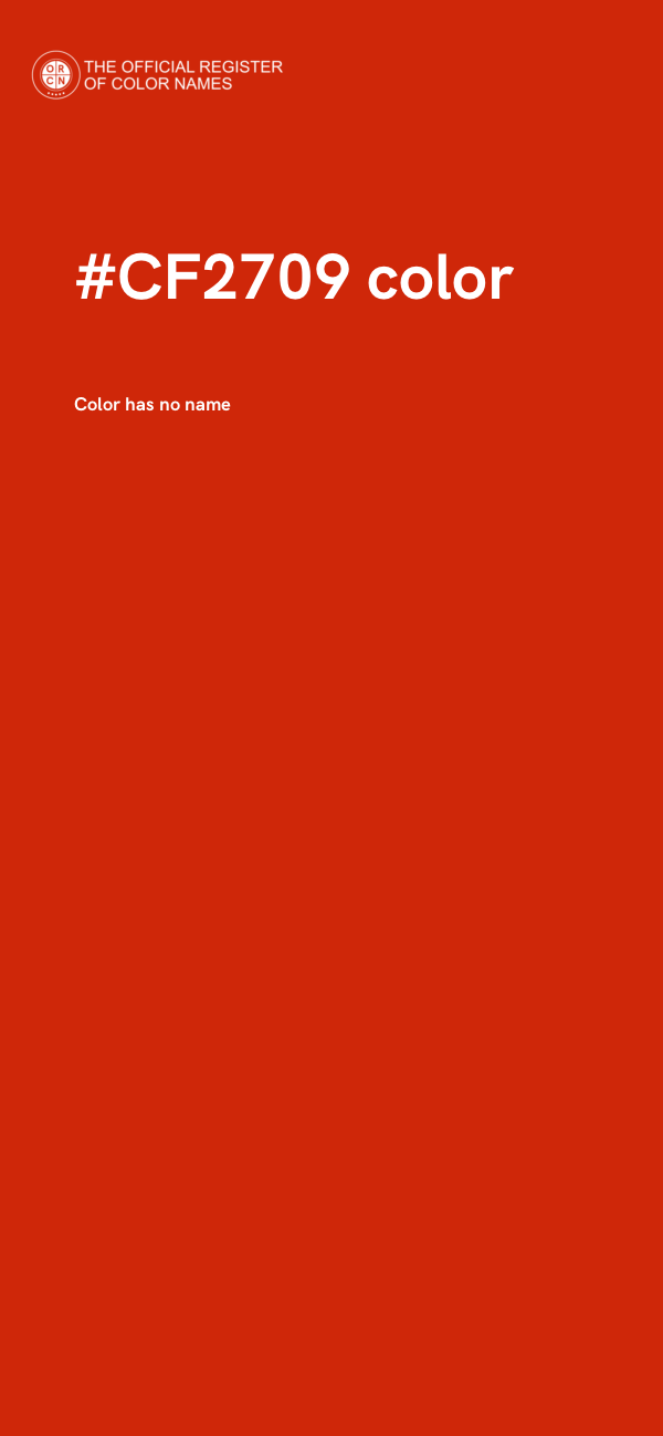 #CF2709 color image
