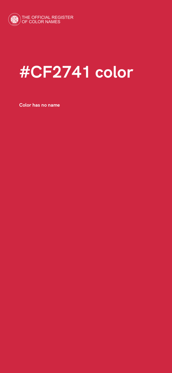 #CF2741 color image