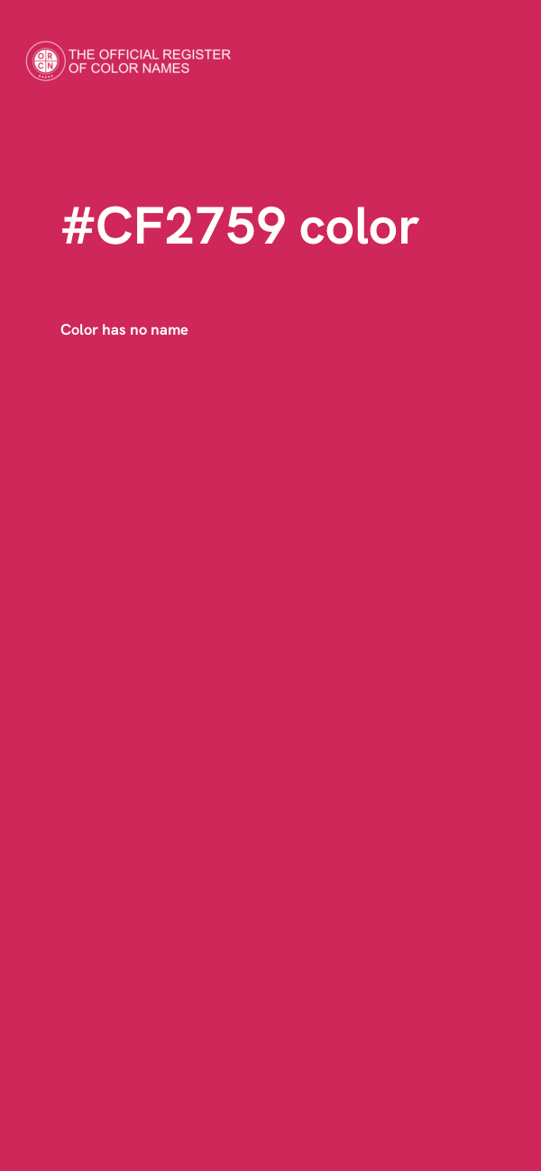 #CF2759 color image