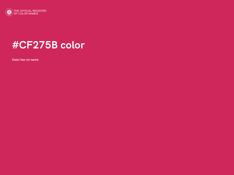 #CF275B color image