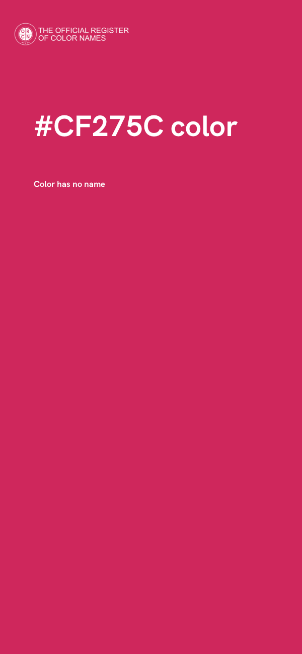 #CF275C color image