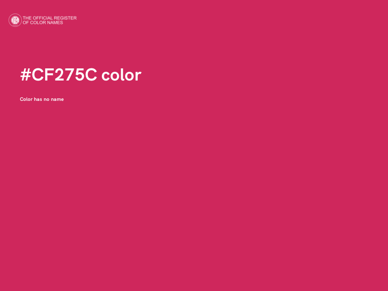 #CF275C color image