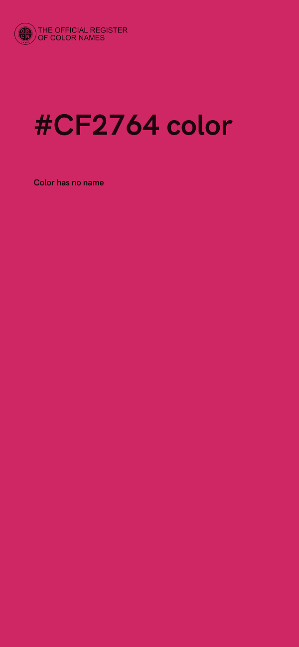 #CF2764 color image
