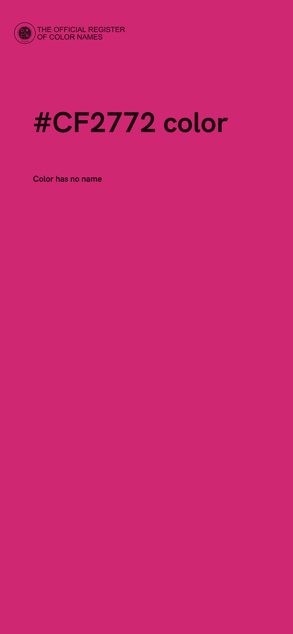 #CF2772 color image