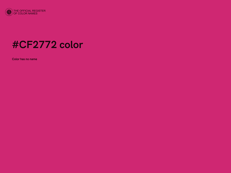 #CF2772 color image