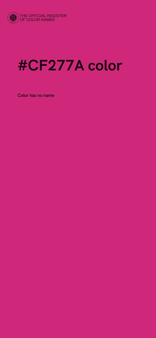 #CF277A color image