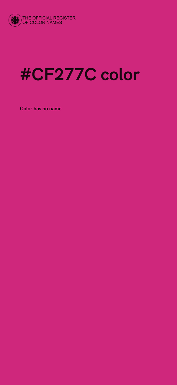 #CF277C color image