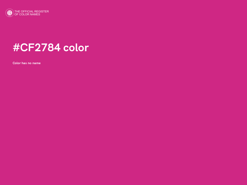 #CF2784 color image