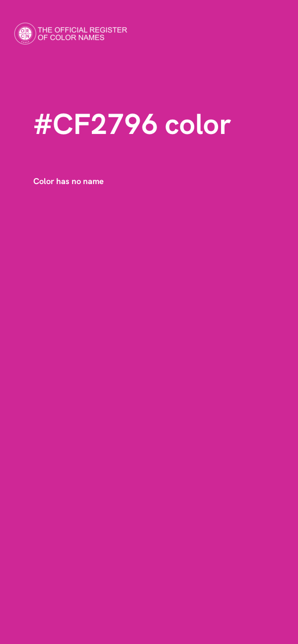 #CF2796 color image