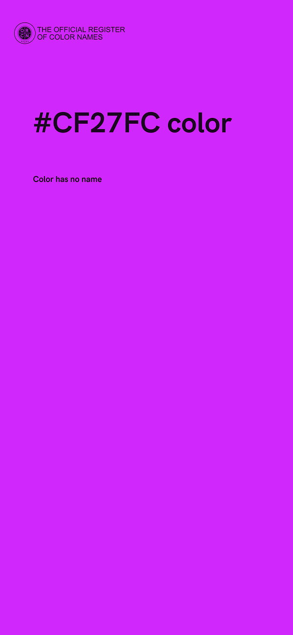 #CF27FC color image
