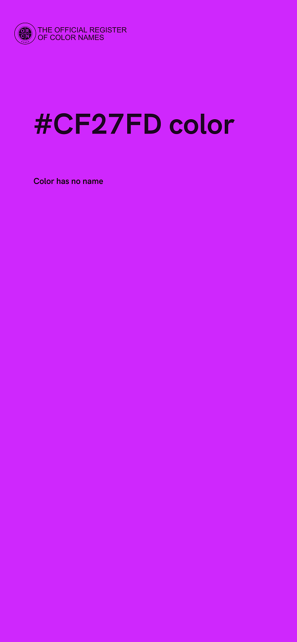 #CF27FD color image
