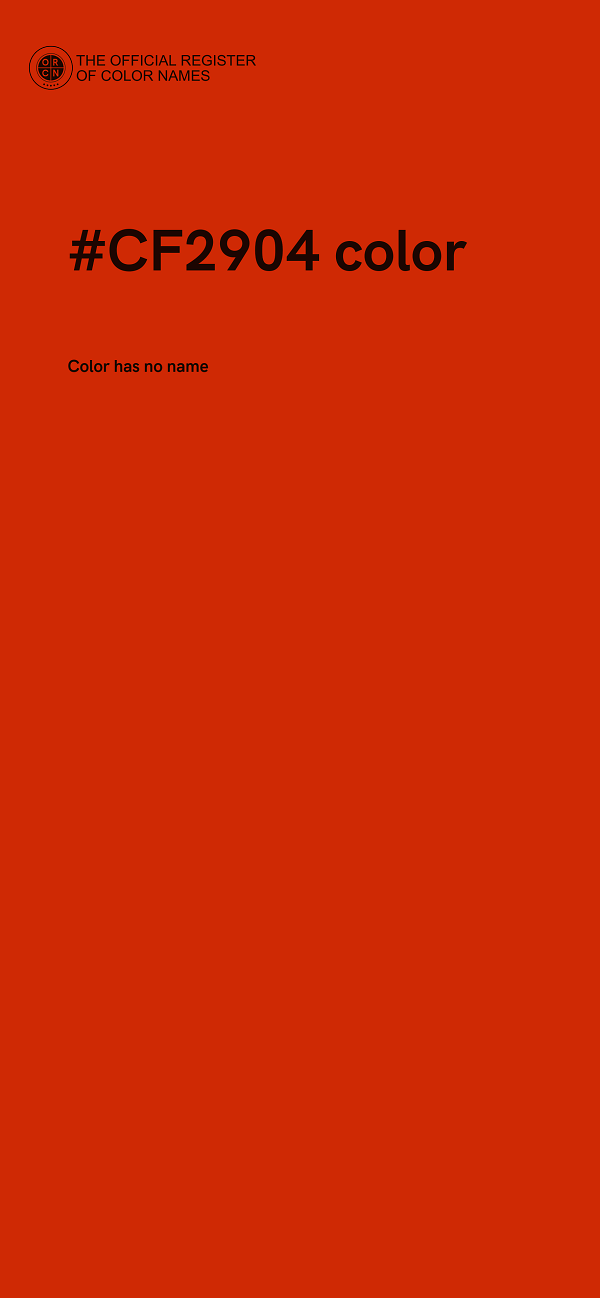 #CF2904 color image