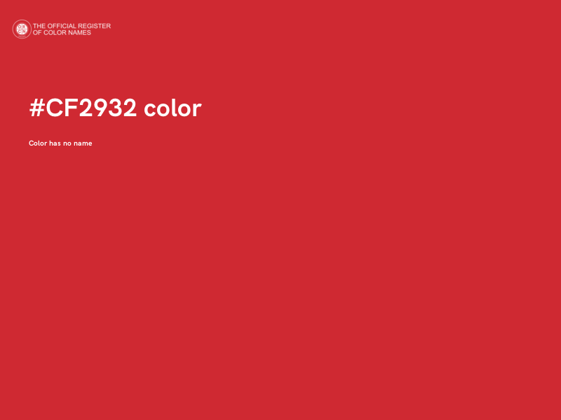 #CF2932 color image