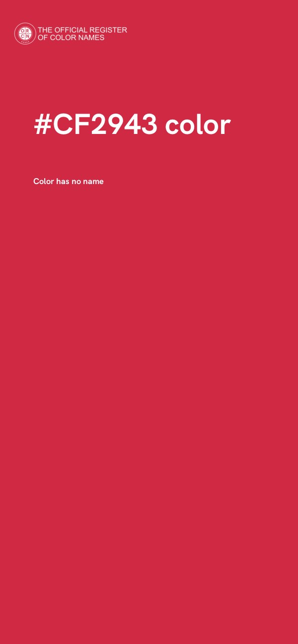 #CF2943 color image