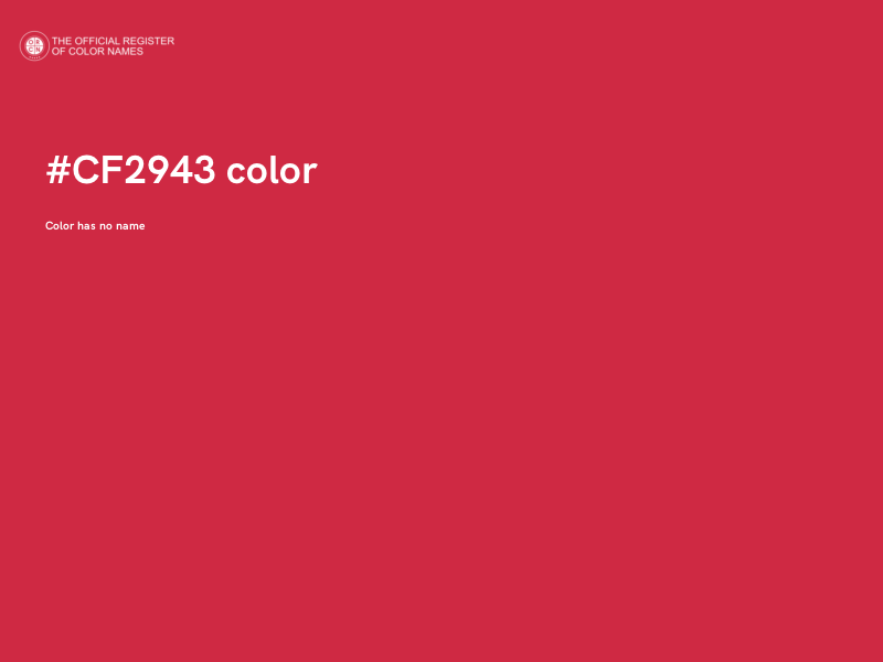 #CF2943 color image
