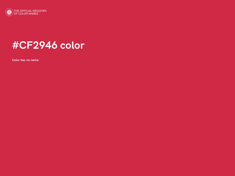 #CF2946 color image