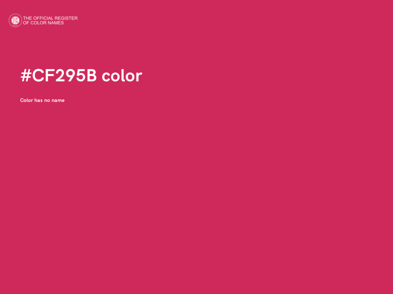 #CF295B color image