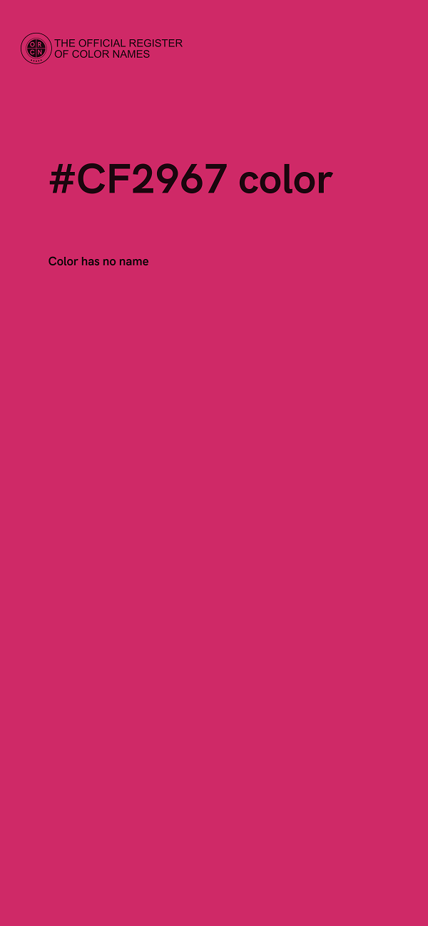 #CF2967 color image