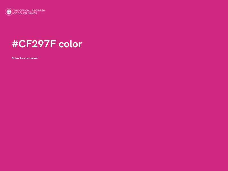 #CF297F color image