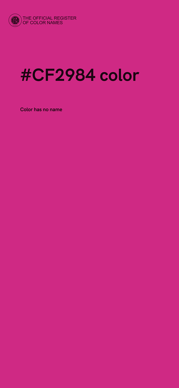 #CF2984 color image
