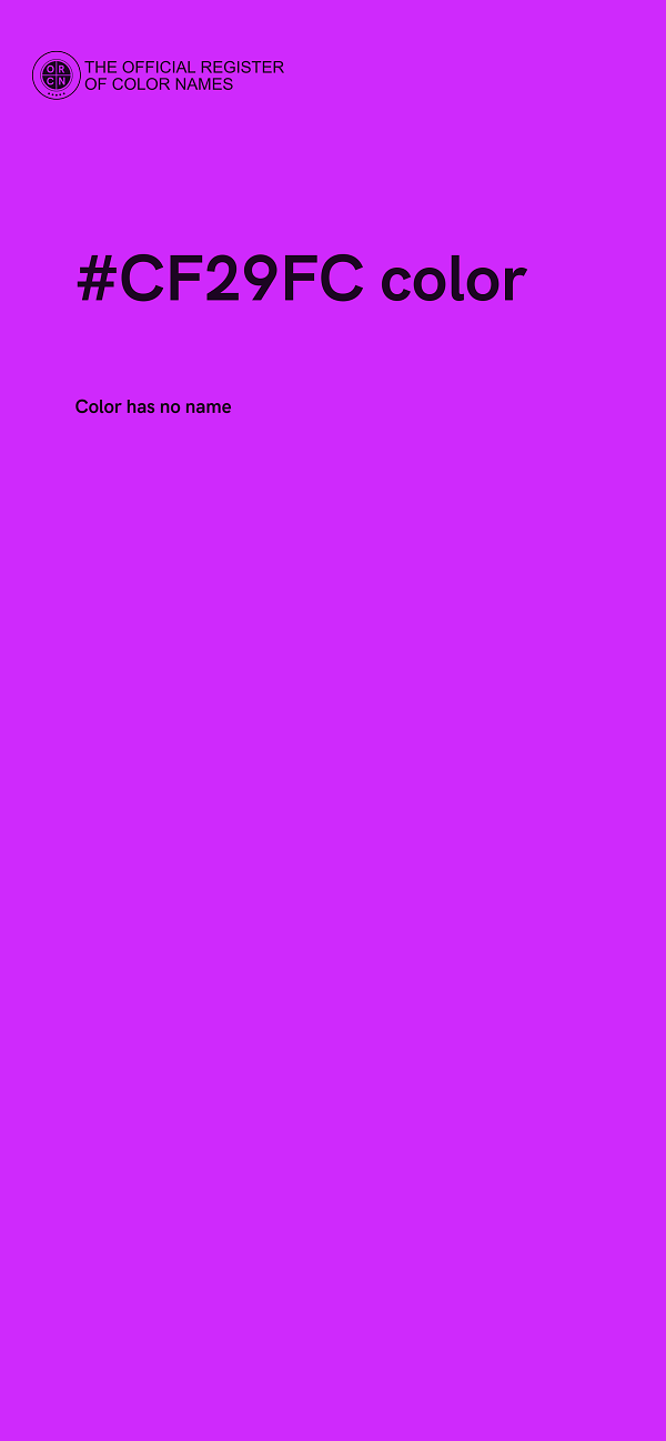 #CF29FC color image