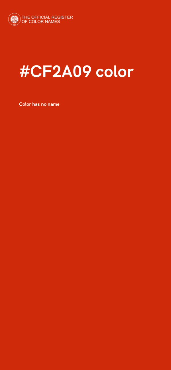 #CF2A09 color image