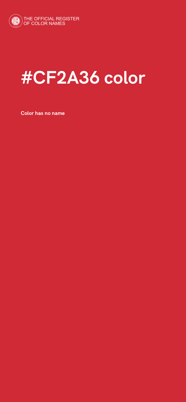 #CF2A36 color image