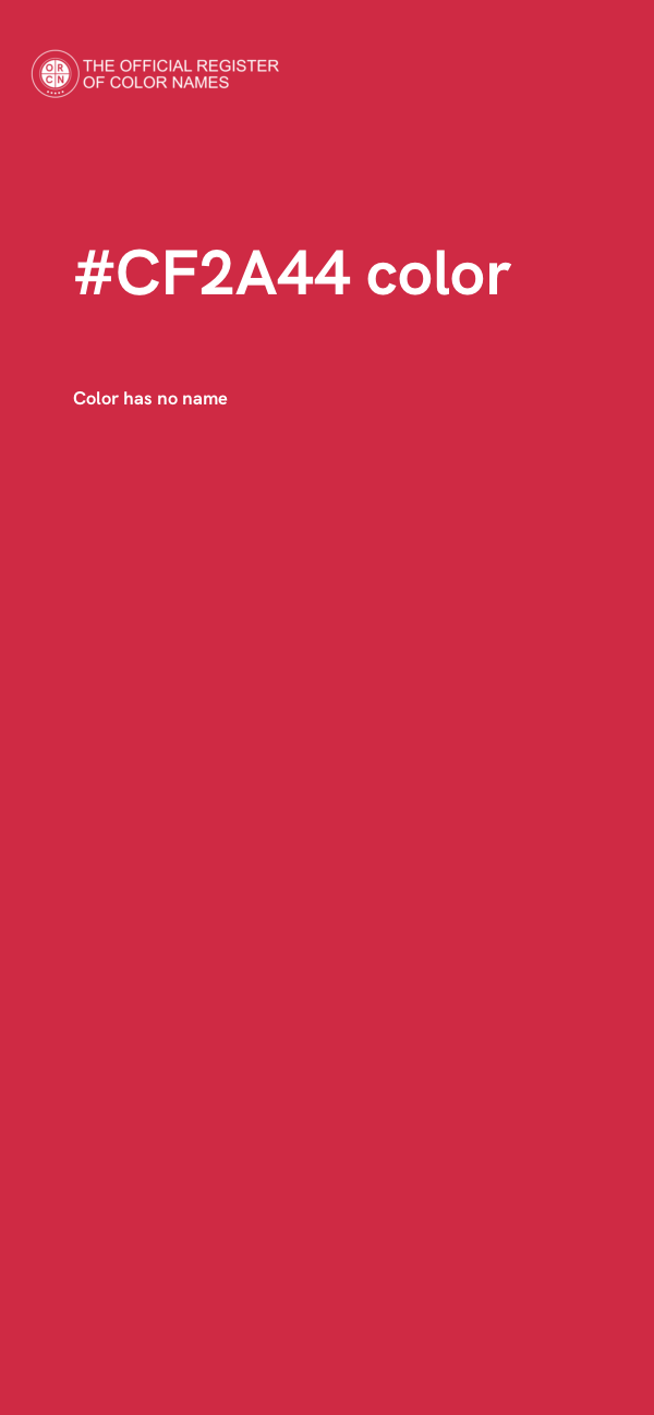 #CF2A44 color image