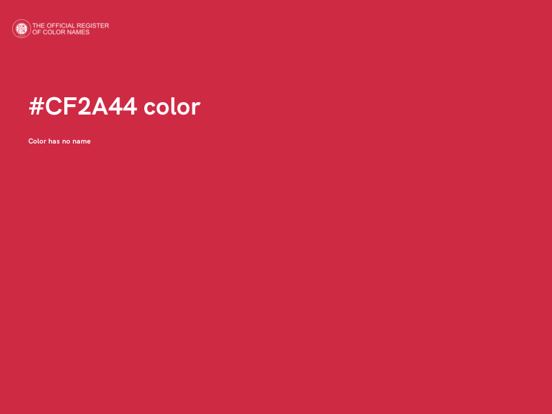 #CF2A44 color image