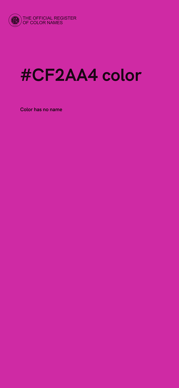 #CF2AA4 color image