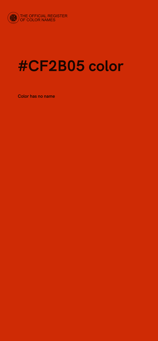 #CF2B05 color image
