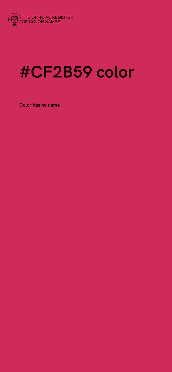 #CF2B59 color image