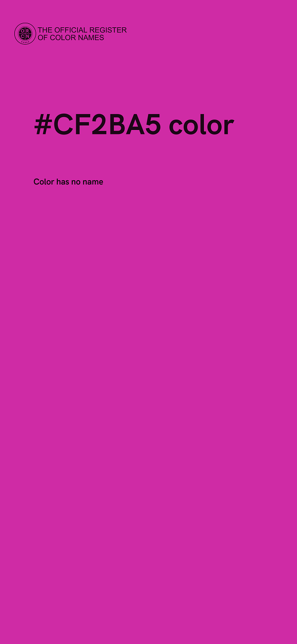 #CF2BA5 color image