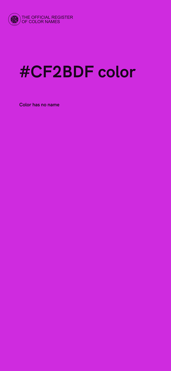 #CF2BDF color image