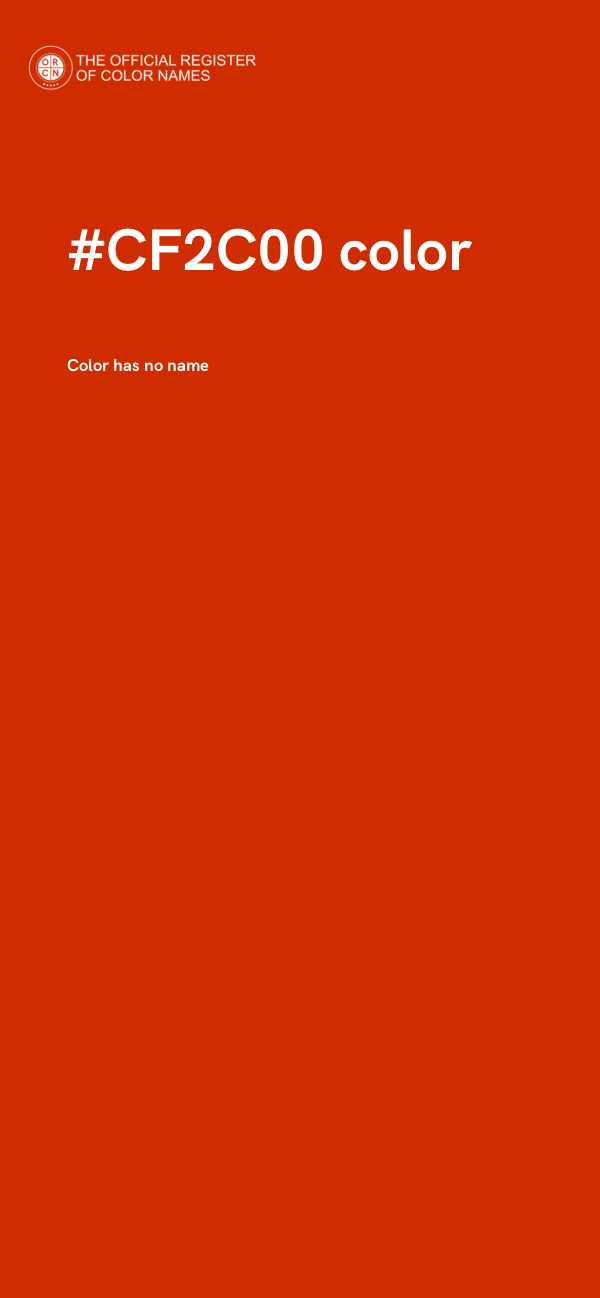 #CF2C00 color image