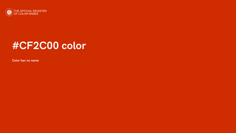 #CF2C00 color image