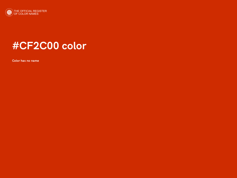 #CF2C00 color image